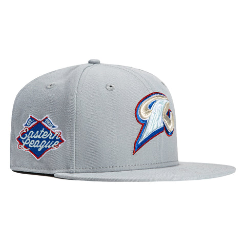 New Era 59Fifty New Haven Ravens Eastern League Patch Hat - Storm Grey, Metallic Silver