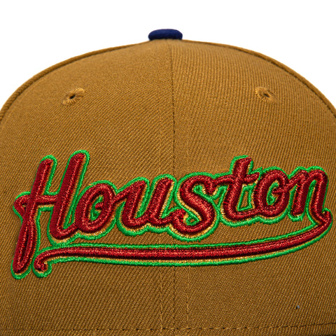 New Era 59Fifty Houston Astros 45 Years Patch Word Hat - Gold, Royal