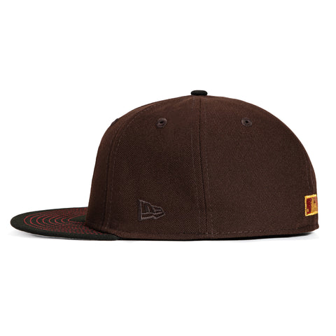 New Era 59Fifty Sweethearts San Francisco Giants 2010 World Series Patch Script Hat - Brown, Black, Red, Pink