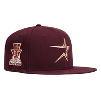 New Era 59Fifty Bordeaux Houston Astros 35th Anniversary Patch Hat - Maroon