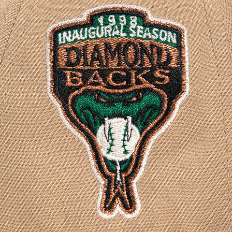 New Era 59Fifty Arizona Diamondbacks Inaugural Patch D Hat - Khaki, Green