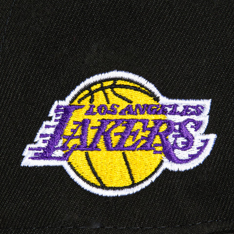 New Era 59Fifty Los Angeles Lakers Logo Patch Alternate Hat - Black
