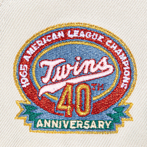 New Era 59Fifty Minnesota Twins 40th Anniversary Patch Hat - Stone, Green, Indigo, Red