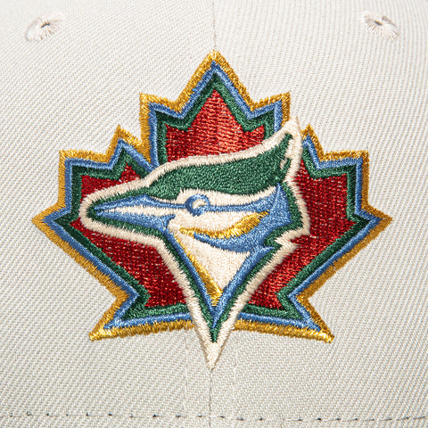 New Era 59Fifty Toronto Blue Jays 30th Anniversary Patch Hat - Stone, Green, Indigo, Red