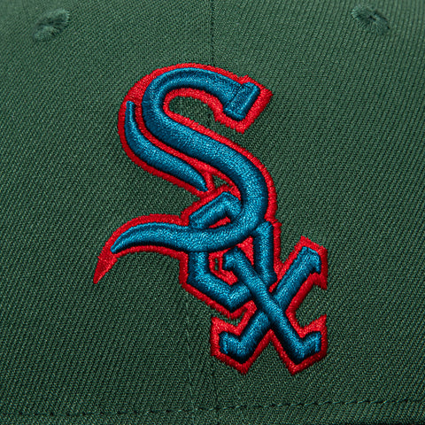 New Era 59Fifty Chicago White Sox Comiskey Park Patch Hat - Green, Black, Indigo, Red