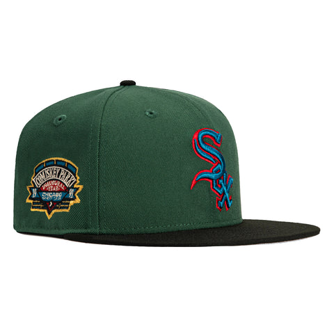 New Era 59Fifty Chicago White Sox Comiskey Park Patch Hat - Green, Black, Indigo, Red