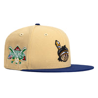 New Era 59Fifty Yaquis de Obregon Mexican Baseball Fiesta Patch Mascot Hat - Tan, Royal