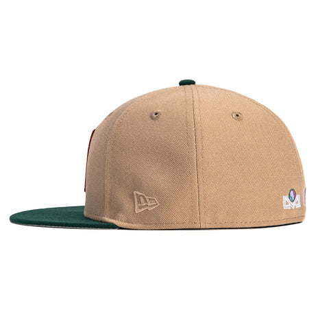 New Era 59Fifty Mexico 2024 Serie Del Caribe Patch Hat - Tan, Green