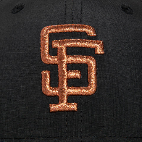 New Era 59Fifty San Francisco Giants 1989 World Series Patch Hat - Black, Olive, Metallic Copper