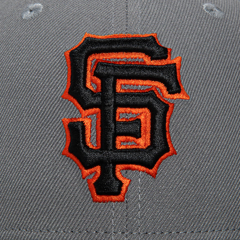 New Era 59Fifty San Francisco Giants Tell It Goodbye Patch Hat - Storm Grey, Black, Orange