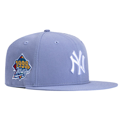 New Era 59Fifty New York Yankees 1999 World Series Patch Hat - Lavender