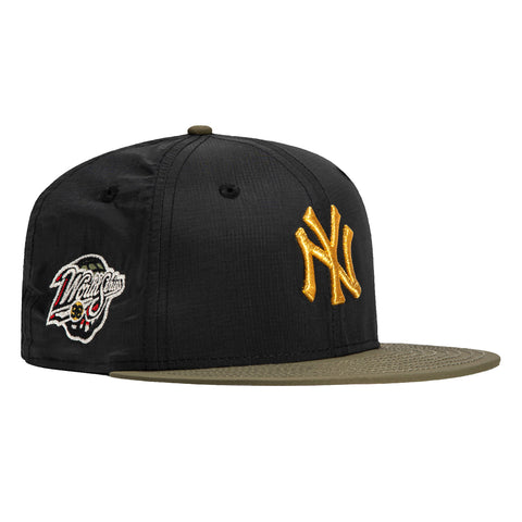New Era 59Fifty New York Yankees 1998 World Series Patch Hat - Black, Olive, Metallic Gold
