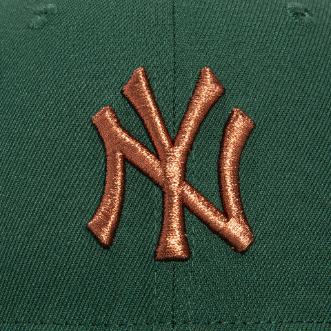 New Era 59Fifty New York Yankees 2009 World Series Patch Hat - Green, Metallic Copper