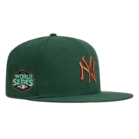 New Era 59Fifty New York Yankees 2009 World Series Patch Hat - Green, Metallic Copper