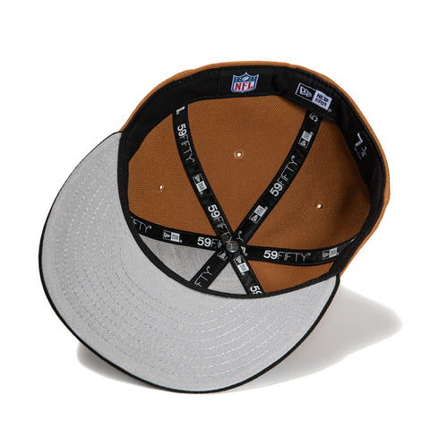 New Era 59Fifty Las Vegas Raiders 50th Anniversary Patch City Hat - Khaki, Black