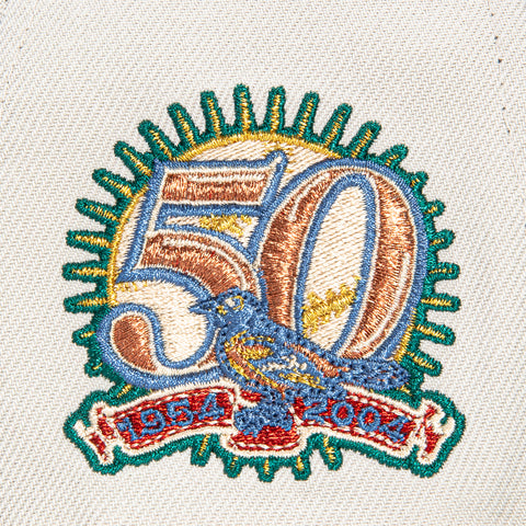 New Era 59Fifty Baltimore Orioles 50th Anniversary Patch Alternate Hat - Stone, Green, Indigo, Red