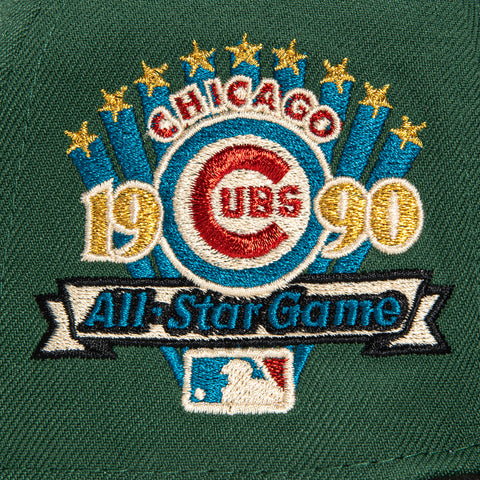 New Era 59Fifty Chicago Cubs 1990 All Star Game Patch Hat - Green, Black, Indigo, Red