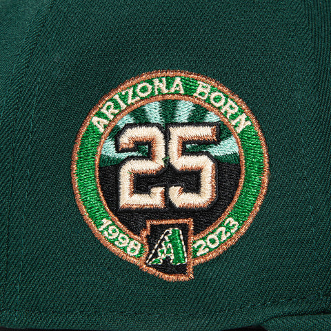 New Era 59Fifty Arizona Diamondbacks 25th Anniversary Patch D Hat - Green, Metallic Copper