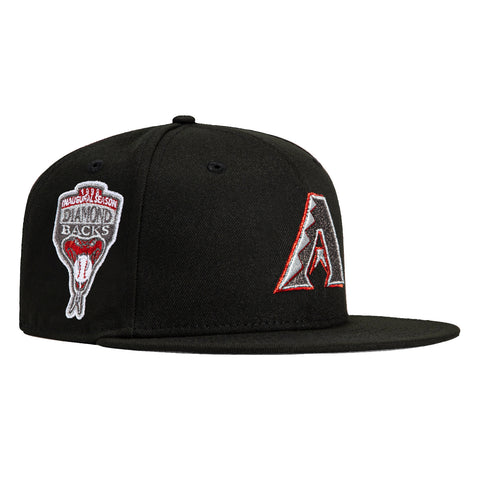New Era 59Fifty Arizona Diamondbacks Inaugural Patch A Hat - Black, Graphite, Red