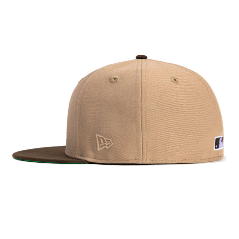 New Era 59Fifty Los Angeles Dodgers Bicenennial Patch Hat - Khaki, Brown