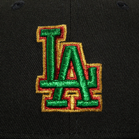 New Era 59Fifty Los Angeles Dodgers Viva Los Dodgers Patch Hat - Black, Green, Red