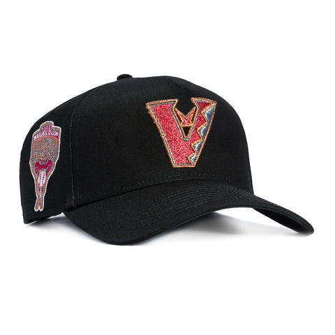 New Era 9Forty A-Frame Arizona Diamondbacks Inaugural Patch Upside Down Snapback Hat - Black New Era