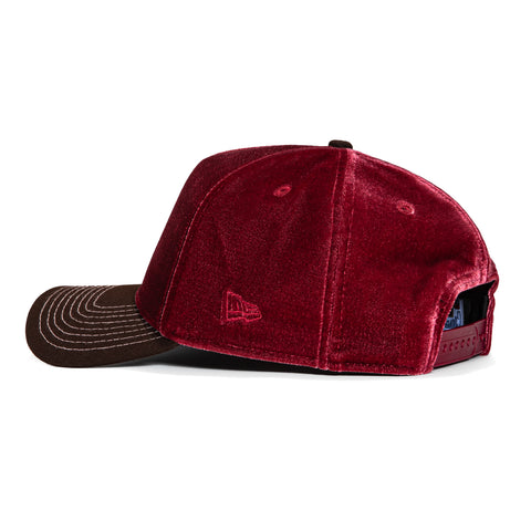New Era 9Forty A-Frame Sweethearts Seattle Mariners 35th Anniversary Patch Snapback Hat - Red, Brown