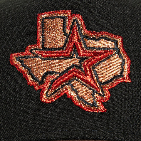 New Era 9Forty A-Frame Houston Astros 45th Anniversary Patch Alternate Snapback Hat - Black, Brown