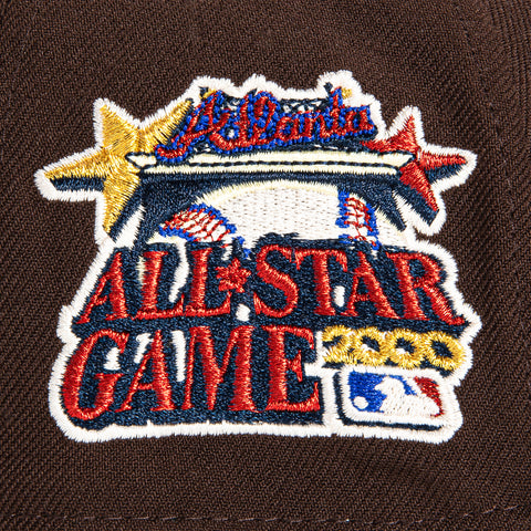 New Era 9Forty A-Frame Atlanta Braves 2000 All Star Game Patch Snapback Hat - Brown, Navy