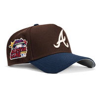 New Era 9Forty A-Frame Atlanta Braves 2000 All Star Game Patch Snapback Hat - Brown, Navy