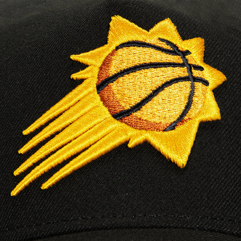 New Era 9Forty A-Frame Phoenix Suns Logo Patch Burst Snapback Hat - Black