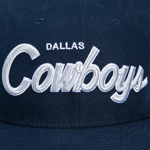 New Era 9Fifty Dallas Cowboys Script Snapback Hat - Navy