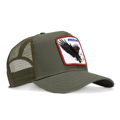 Goorin Bros Freedom Eagle Adjustable Trucker Hat - Olive
