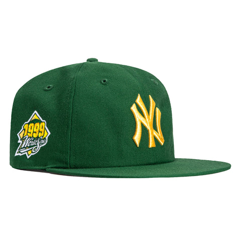 47 Brand Lemonade Sureshot Captain New York Yankees 1999 World Series Patch Snapback Hat - Green