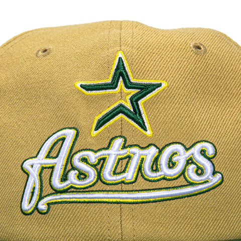 47 Brand Lemonade Sureshot Captain Houston Astros Minute Maid Park Patch Snapback Word Hat - Tan, Green