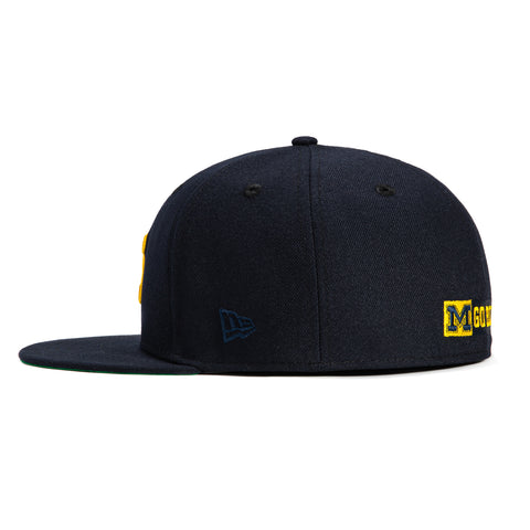 New Era 59Fifty Mar Mad Michigan Wolverines 1989 Final Four Patch Hat - Navy