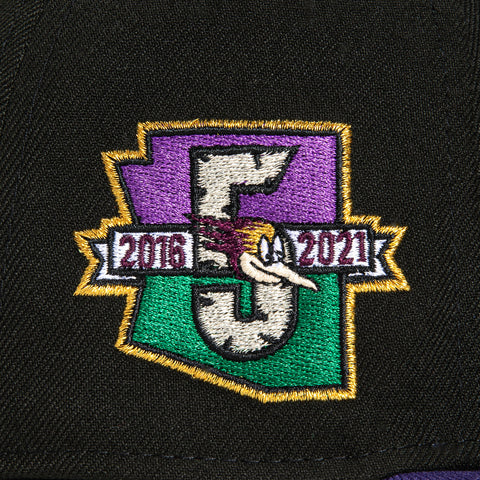 New Era 59Fifty Phoenix Roadrunners 5th Anniversary Patch State Hat - Black, Purple