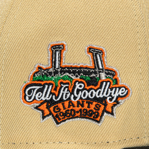 New Era 59Fifty San Francisco Giants Tell It Goodbye Patch Hat - Tan, Black