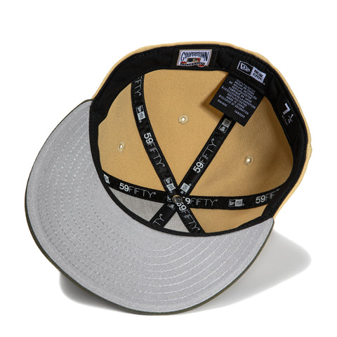 New Era 59Fifty San Francisco Giants 60th Anniversary Patch Hat - Tan, Olive, Metallic Gold