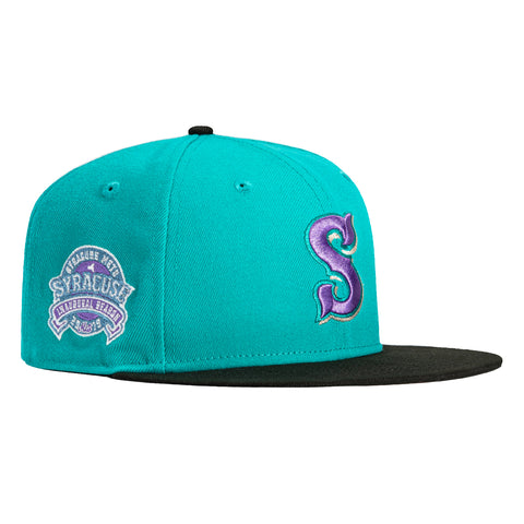 New Era 59Fifty Syracuse Mets Inaugural Season Patch Hat - Teal, Black, Purple