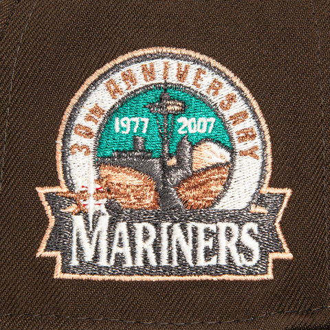 New Era 59Fifty Seattle Mariners 30th Anniversary Patch Hat - Brown, Peach, Green