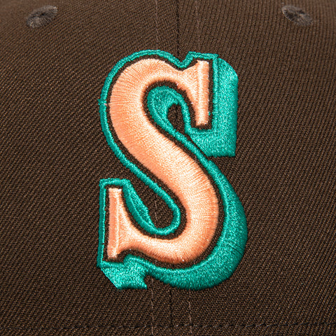 New Era 59Fifty Seattle Mariners 30th Anniversary Patch Hat - Brown, Peach, Green
