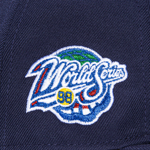 New Era 59Fifty San Diego Padres 1998 World Series Patch Arch Hat - Light Navy