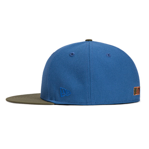 New Era 59Fifty Outdoors Milwaukee Brewers 50th Anniversary Patch Hat - Indigo, Olive