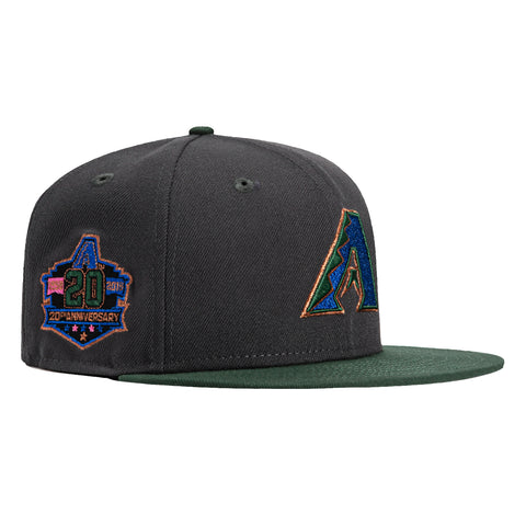 New Era 59Fifty Arizona Diamondbacks 20th Anniversary Patch A Hat - Graphite, Green