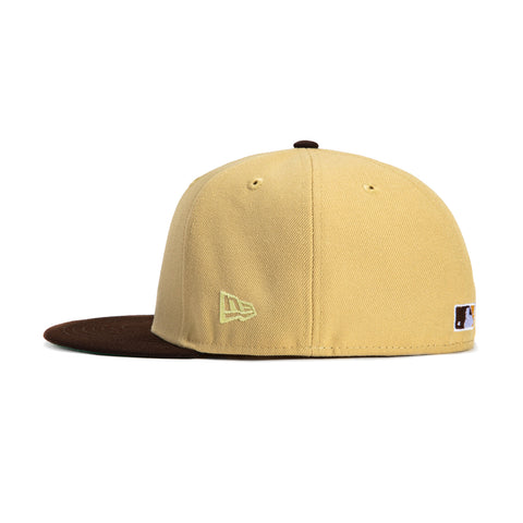 New Era 59Fifty Whiskey San Francisco Giants 25th Anniversary Patch G Hat - Tan, Brown
