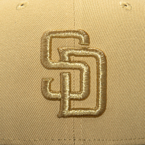New Era 59Fifty San Diego Padres 2016 All Star Game Patch Hat - Tan, Brown, Metallic Gold