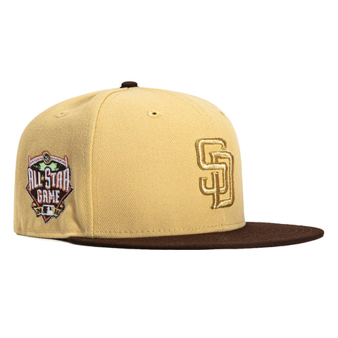 New Era 59Fifty San Diego Padres 2016 All Star Game Patch Hat - Tan, Brown, Metallic Gold