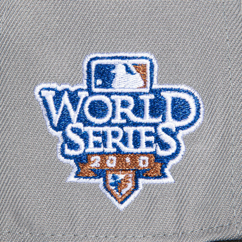 New Era 59Fifty San Francisco Giants 2010 World Series Patch Word Hat - Grey, Black