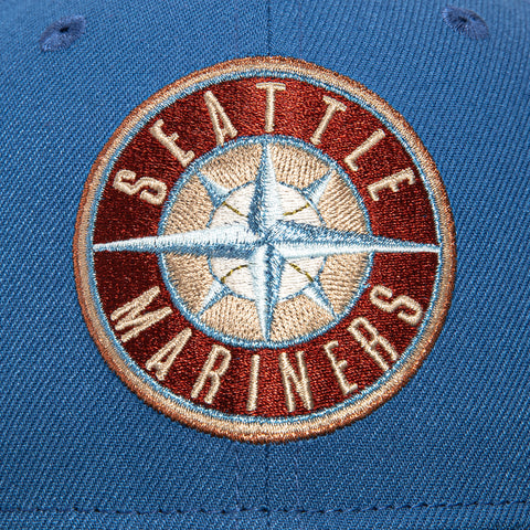 New Era 59Fifty Outdoors Seattle Mariners 40th Anniversary Patch Logo Hat - Indigo, Olive